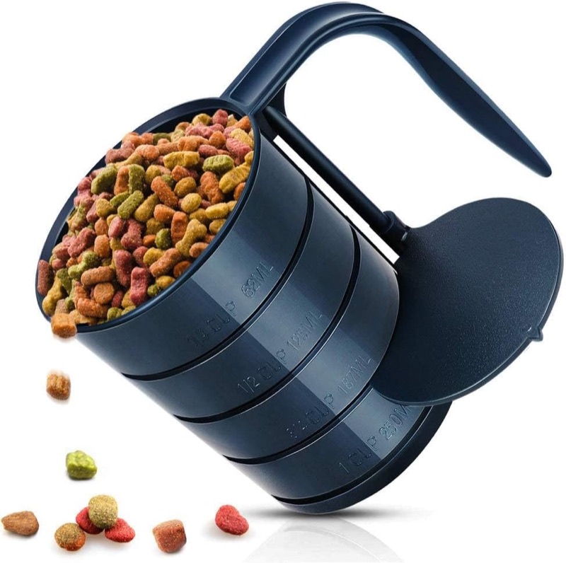 Dog food scoop.