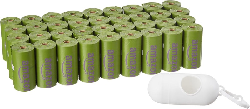 Amazon Basics Dog Poop Bags.