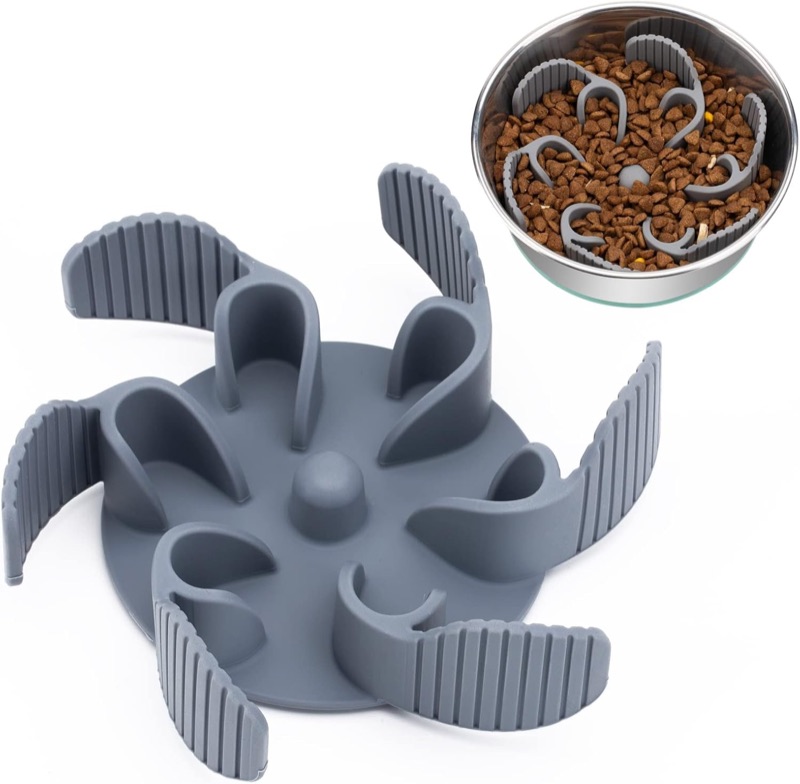 Slow feeder dog bowl insert.