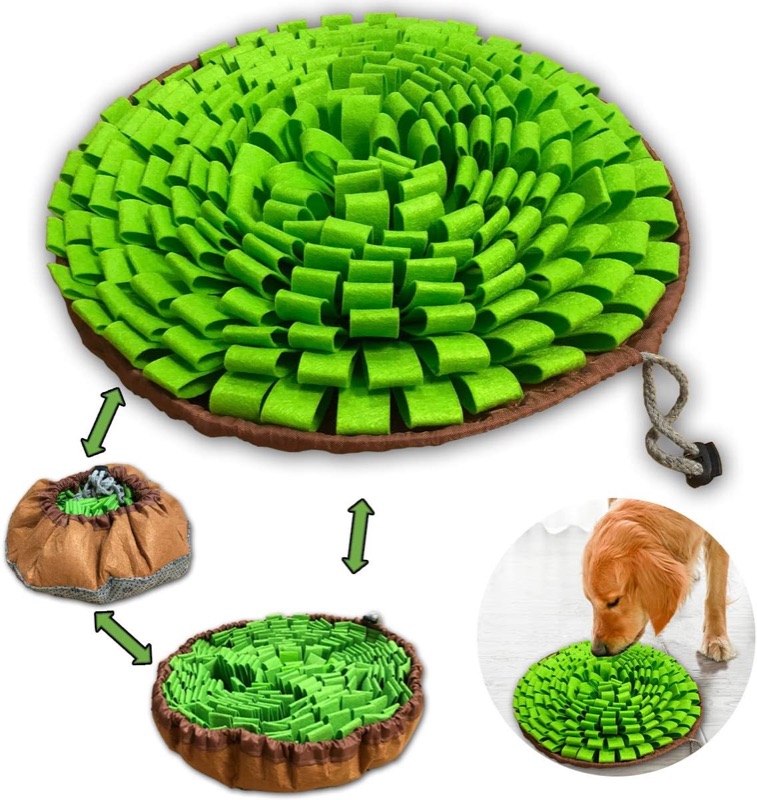 Snuffle mat for dogs.